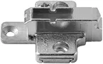 CLIP Plăcuţă de montaj, în cruce, 6 mm, Zinc, destinat înșurubării pentru euroșuruburi — imaginea 2