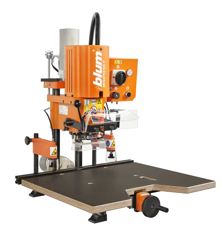 MINIPRESS P - Maşină de găurit şi de montat feronerie, Găurire verticală, 400 V / 50 Hz, Racord de aspirație 100/50 mm
