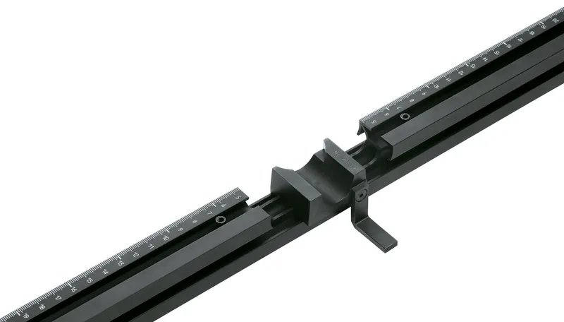 Riglă pt găurire orizontală, pentru MINIPRESS top, 1 buc., Gradaţie de la punctul zero: 850 mm în stânga, 850 mm în dreapta