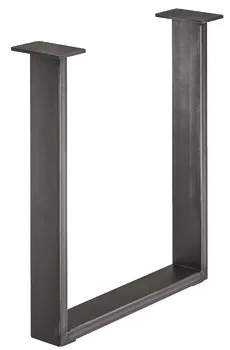 Table base U outd. st.st. 600x720x100x30