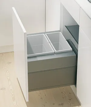Sortator de gunoi cu trei coșuri, 2 x 10 şi 1 x 20 litri – Hailo Zargen Cargo Legrabox