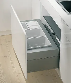 Sortator de gunoi cu trei coșuri, 2 x 10 şi 1 x 20 litri – Hailo Zargen Cargo Legrabox