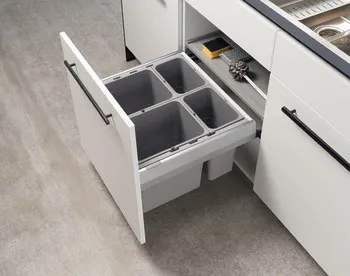 TBX waste bin set grey 19/500/400mm