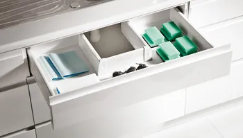 Laterale metalice pentru sistem sertar sub chiuvetă Häfele Matrix Box P, înălțime laterală 92 mm