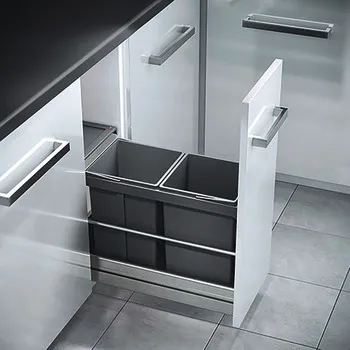 Abfallsammler dgrau 2x15l