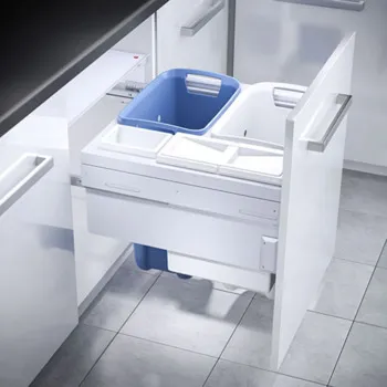 LAUNDRY-CARRIER-60 2X33/1X12+1X2.5L WHT