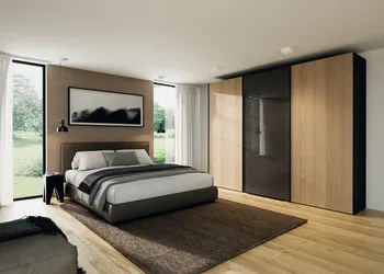Sistem de culisare Häfele Slido F-Line44 80A, pentru uși mobilier din lemn
