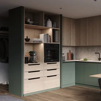 Mecanism pentru ușă glisantă pivotantă tip pocket door, Hawa-Concepta III 25/35, pentru uși cu mâner