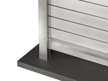 Tamb.door flint glass sat.fin./black