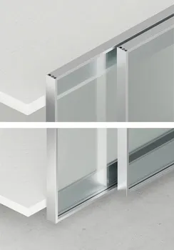 Ramă din aluminiu pentru mobilier cu uși culisante, în sistemele Häfele Slido F-Line44 80A și F-Lin