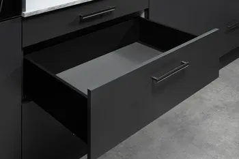 Slim wall drawer black.16/167/450mm