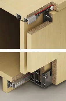 Feronerie pentru uși glisante, EKU Clipo 26 H MF, set