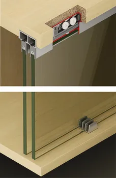 Feronerie pentru uși glisante, EKU Clipo 36 GPK IF, set