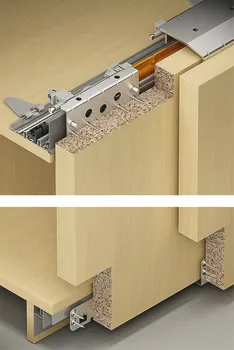 Sistem de culisare Häfele Finetta F-Line31 70A, pentru mobilier din lemn
