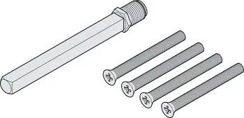 Set pentru montare, Pentru feronerie de securitate combinată, Ax alternativ Startec 9 mm rezistent l