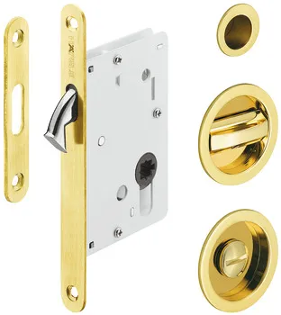 Sld.lock WC w/flush hdl.br.pol.55/R16