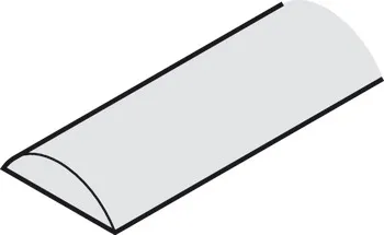 Șină de culisare, negăurită, 20 x 6 mm