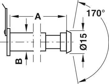 Vizoare de ușă, grosimea uşii până la 57 mm, Startec