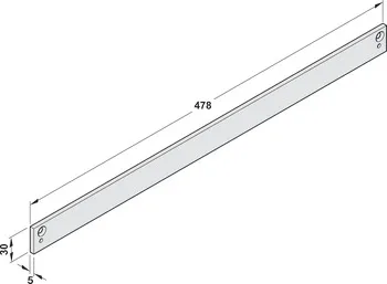 Plăcuță pentru montare, pentru șină de ghidare Startec DCL 94