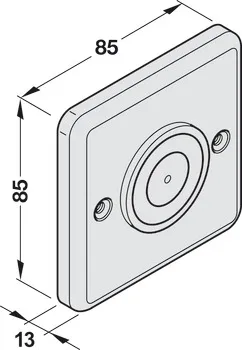Electromagnet, EM 500 U, pentru montaj încastrat, Dorma