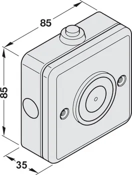 Electromagnet, EM 500 A, pentru montaj pe suprafaţă, Dorma