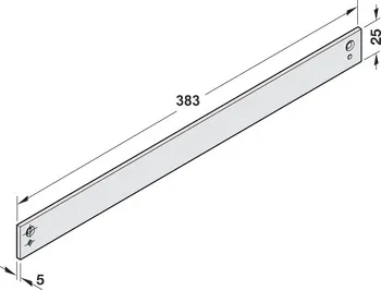 Plăcuță pentru montare, pentru șină de ghidare din gama TS 90, Dorma