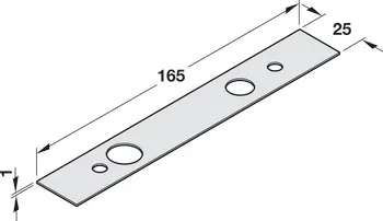 Profil de mascare, 8064, pentru parte superioară ghidaj superior central, Dorma