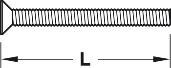 Threaded screw M4x50mm