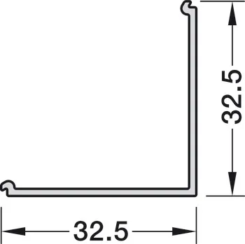 Cover profile 5117 190cm satin