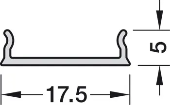 Cover profile 5113/15/16 270cm satin