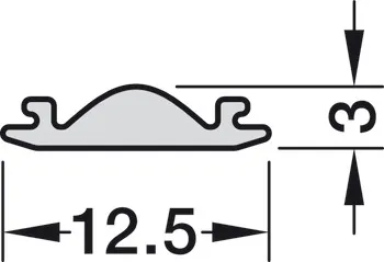 Cover profile 5112 270cm satin