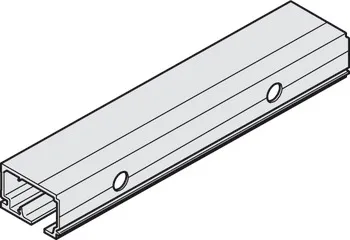 Șină de rulare, Pregăurit, 47,5 x 31 mm (lăţime x înălţime)