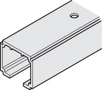 Șină de culisare din aluminiu, pre-găuriă, pentru sistemul Häfele Slido D-Line11