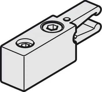 Opritor de ușă clipsabil cu element de reţinere, cu element de reținere, superior