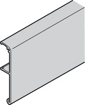 Profil mascare din aluminiu, înălțime 68 mm, fixare clip pe șina de culisare, pentru sistemele Häfe