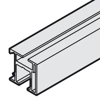 Șină centrală simplă de culisare și ghidare, pentru grosimi material de 25 mm, fixare prin lipire p
