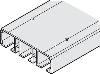Cale de rulare triplă, Pregăurit, 111 x 31 mm (lăţime x înălţime)