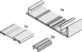 Set șine, Pentru Finetta Flatfront L 70 F FB,