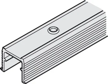Șină de ghidaj simplă, Pregăurit, 16 x 13 mm (lăţime x înălţime)