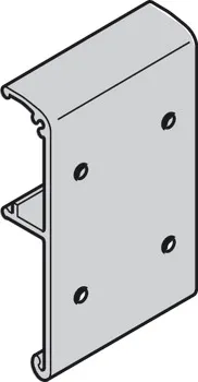 Set cleme fixare din aluminiu, pentru panouri din lemn, în sistemul culisant Häfele Slido D-Line11