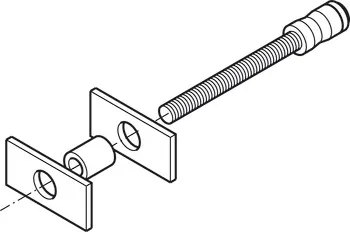 Set pentru montare, inox, Startec, pentru mâner pentru uși Carlo