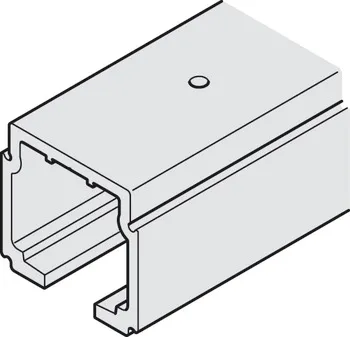 Șină de culisare din aluminiu, pre-găurită, pentru Häfele Slido D-Line11
