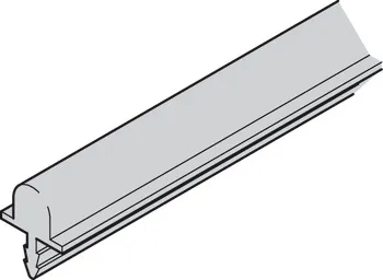 Șină de culisare inferioară, din aluminiu, montaj în canelură și fixare prin presare