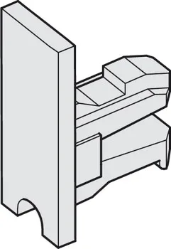 Piesă de capăt din plastic pentru sistemul Häfele Slido F-Line14 25A, fără mâner