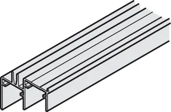 Șină inferioară dublă de culisare, simplă, Häfele Slido F-Line32 80 A/B