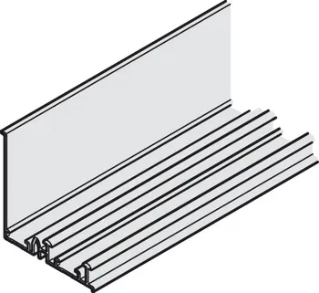 Șină de culisare dublă superioară, din aluminiu , cu profil ramforsare, pentru Häfele Slido F-Line3