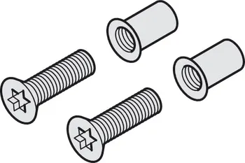 Mounting set narrow frame doors