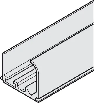 Șină de culisare superioară simplă, din aluminiu, pregăurită, montaj cu șuruburi