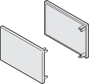 Set capace de capăt pentru șina de culisare simplă 31 × 33 mm, pentru sistemul Häfele Slido D-Line1