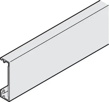 Profil mascare din aluminiu, înălțime 38 mm, fixare clip pe șina de culisare, compatibil cu Häfele